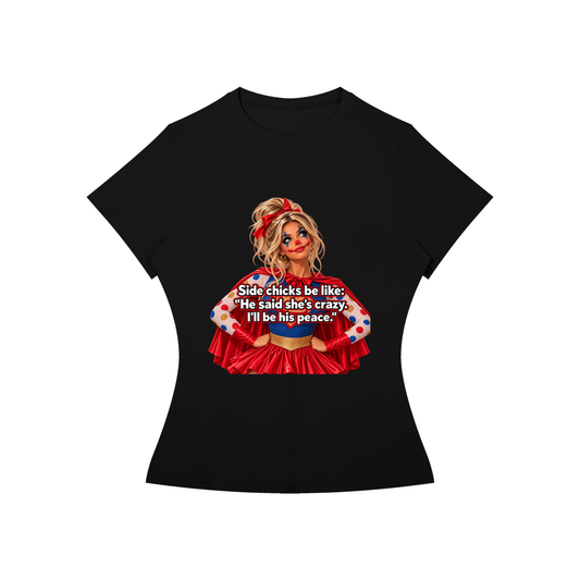 side chick peace Women’s Slim Fit Performance T-Shirt