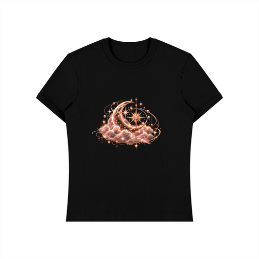 Pink Clouds Unisex Heavyweight Slim Fit T-Shirt